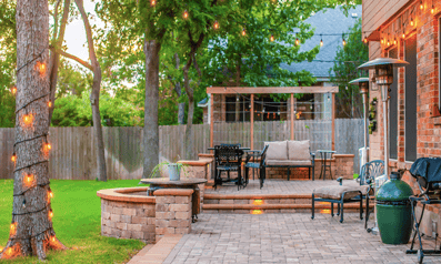 concrete patio makeover